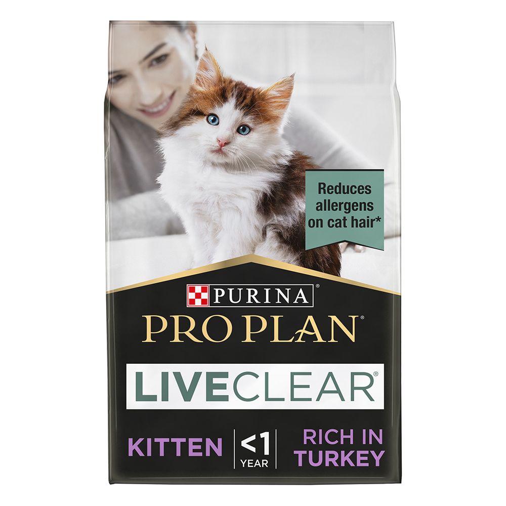 PRO PLAN LIVECLEAR Kitten 1-12M Rich in Turkey Dry Cat Food 1.4kg