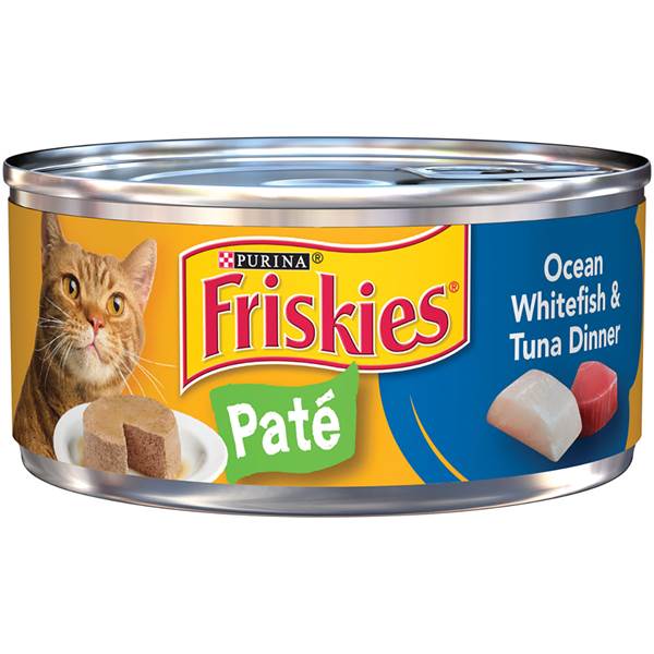 Friskies 5.5 Oz. Ocean Whtfish & Tuna Dinner Flavor All Ages Wet Cat Food