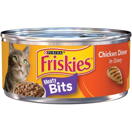 Friskies Meaty Bits Chicken Dinner in Gravy Canned Cat Food