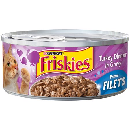 Friskies Prime Filets Turkey Dinner in Gravy Canned Cat Food