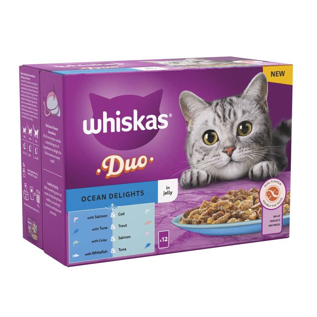 Whiskas Pch1Duo Ocean Jelly Salmon&Cod.