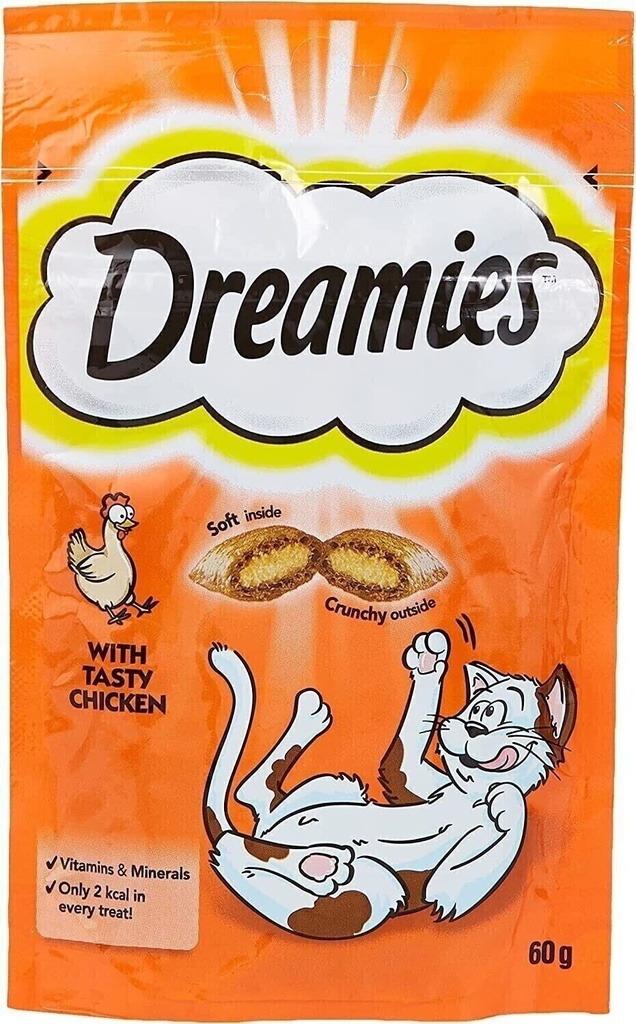 Dreamies Cat Treats Chicken 60 Gm Free Shipping World Wide