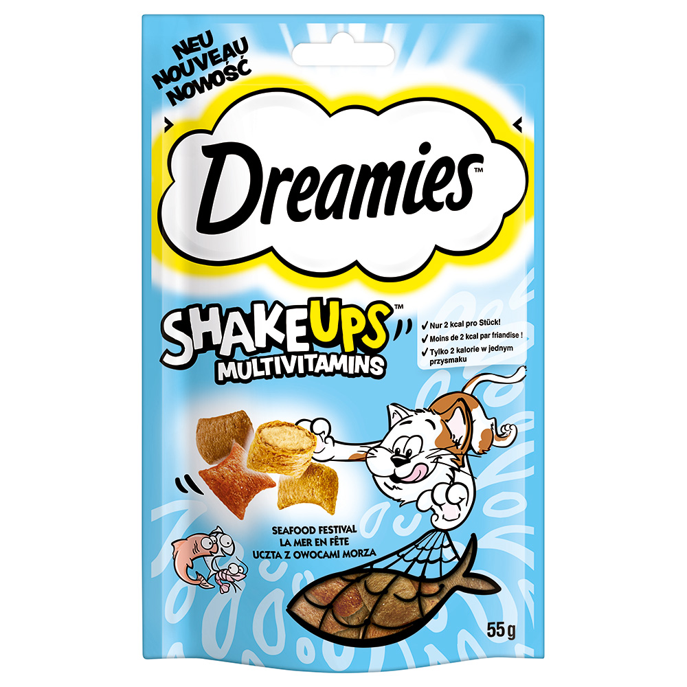 Dreamies Shakeups Multivitamins Snacks - Mix Z Moře (55 G)