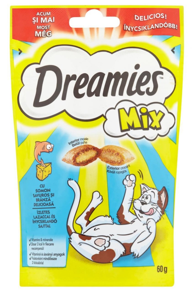 WHISKAS Poch. DREAMIES Losos/sr - 60g
