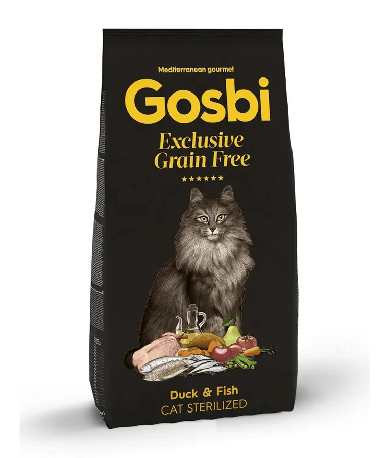 Gosbi Exclusive Grian Free Duck &Fish Sterilized 2KG