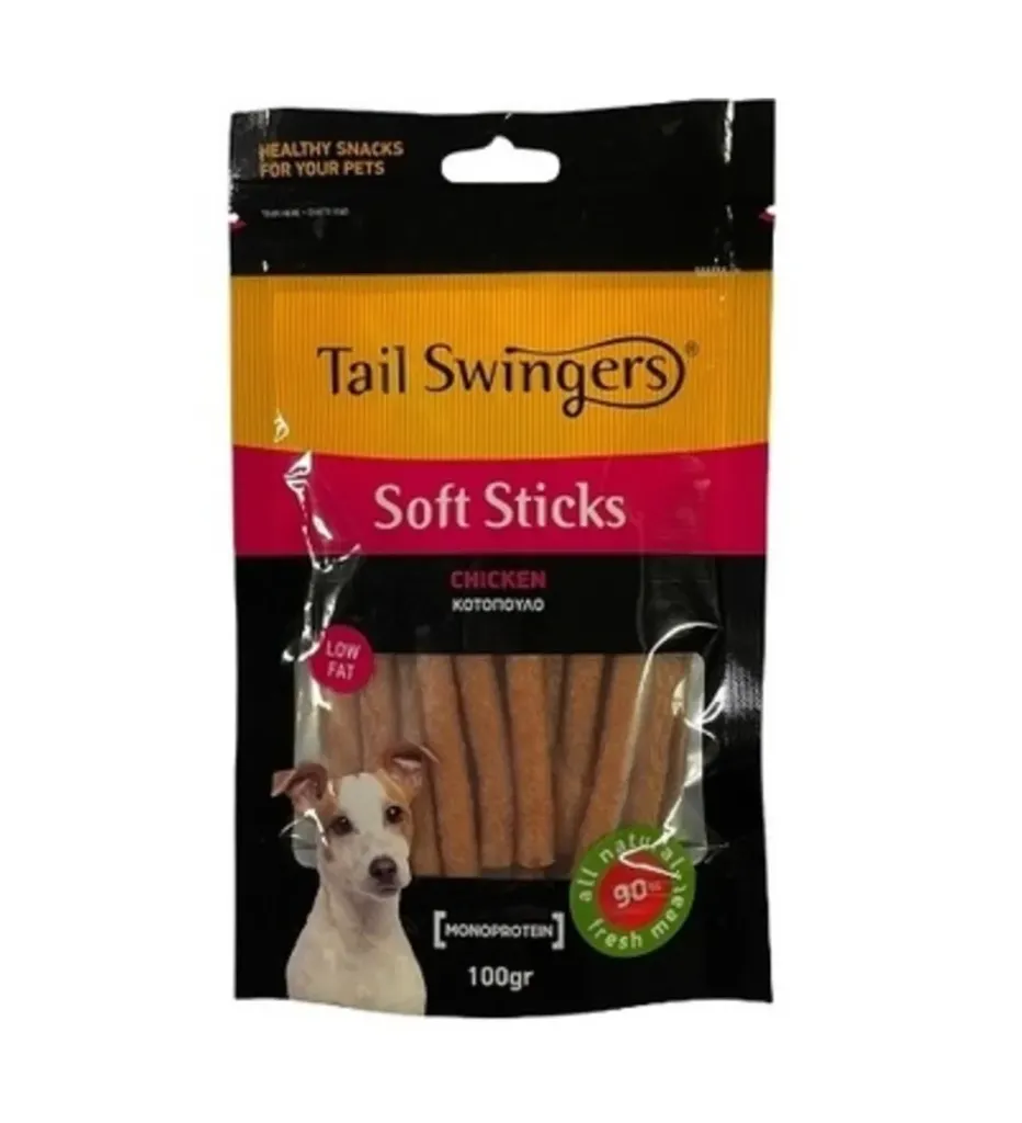 Tail Swingers Soft Sticks Chicken 100G