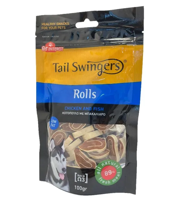 Tail Swingers Rolls Chicken and Fish 100G