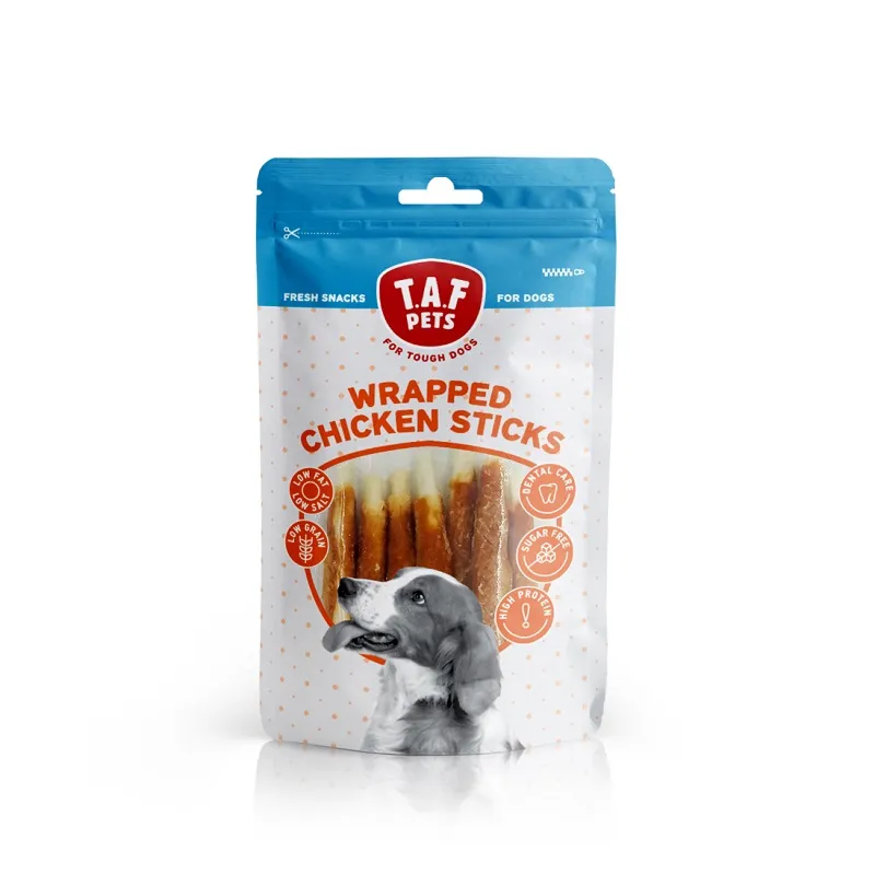 TAF Wrapped Chicken Sticks 75G