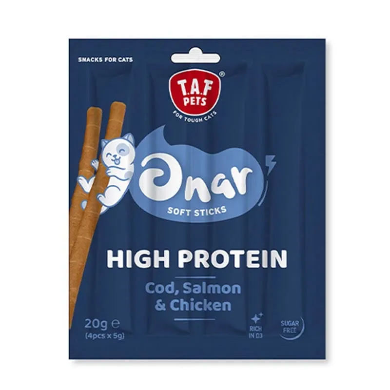 TAF Onar Soft Sticks Cod, Salmon & Chicken (4x5gr) 20gr