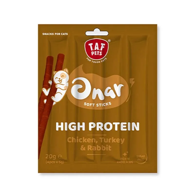 TAF Onar Soft Sticks Chicken, Turkey & Rabbit (4x5gr) 20gr