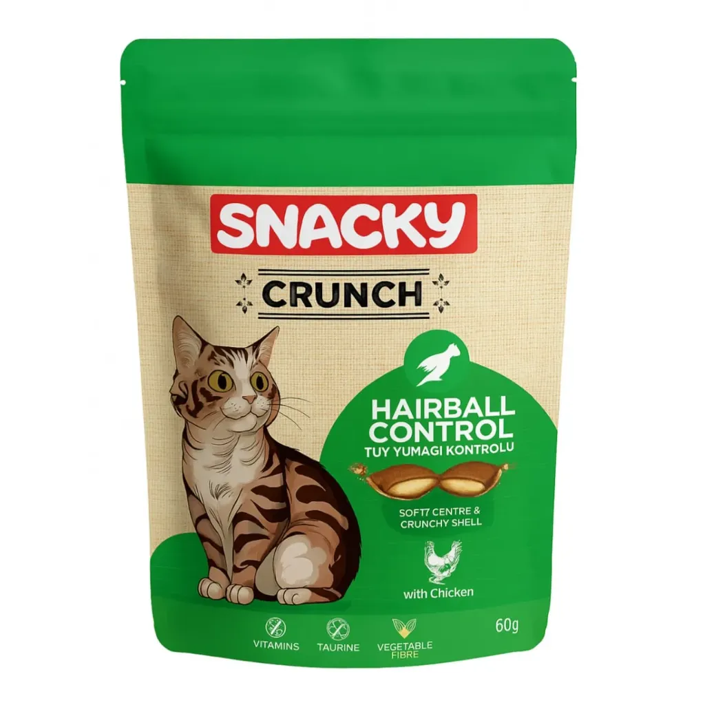 Snacky Crunch HairBall Control with Chicken 60G