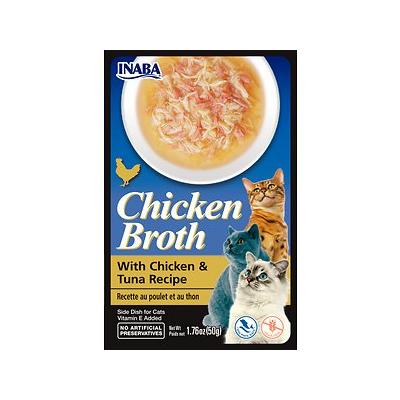 Inaba Chicken Broth with Chicken and Tuna Recipe Side Dish for Cats