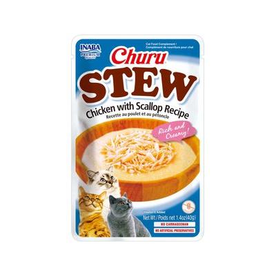 Inaba Churu Stew Chicken with Scallop Recipe Cat Treats, 1.4 Oz.