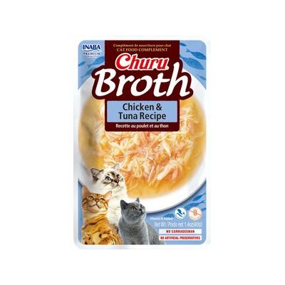 Inaba Churu Broth Chicken & Tuna Recipe Cat Treats, 1.4 Oz