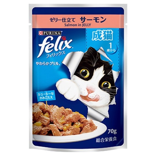 Felix Adult Salmon Pouch 85g