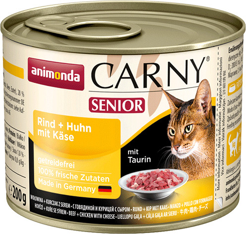 Animonda Carny Senior Rind + Huhn Mit Käse
