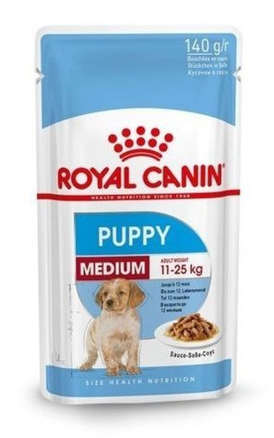 Royal Canin Medium Puppy in Gravy Wet Food, 140g